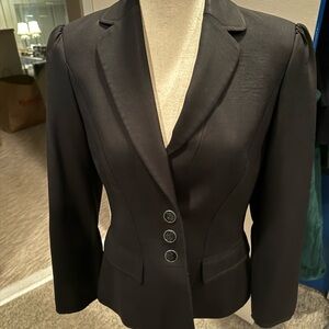 Cartier Blazer Women Vintage Black Suit Jacket Sz 38 Medium